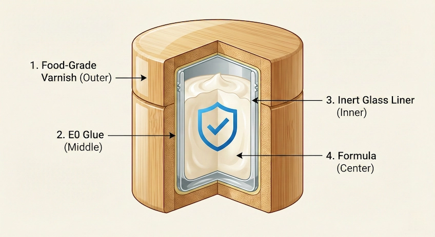 bamboo cosmetic packaging chemical safety