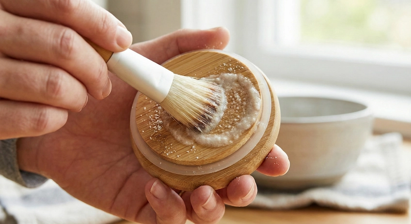 cleaning bamboo water bottle lid guide