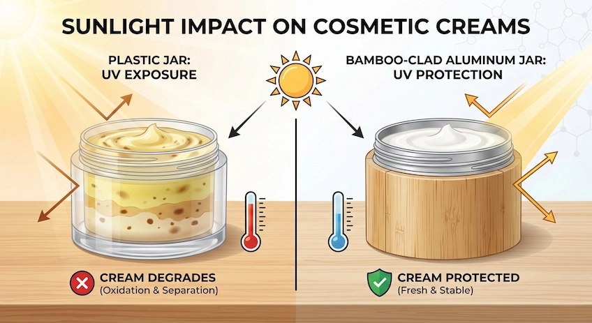 cosmetic jar material comparison for preservation