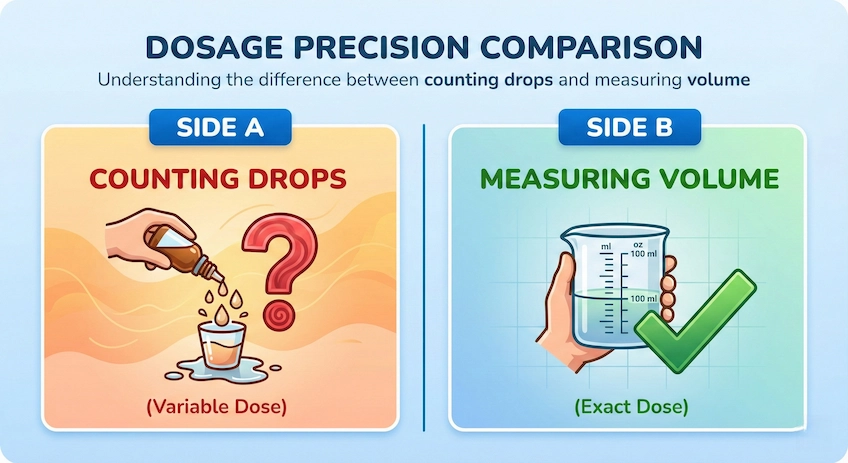 calibrated medicine dropper accuracy