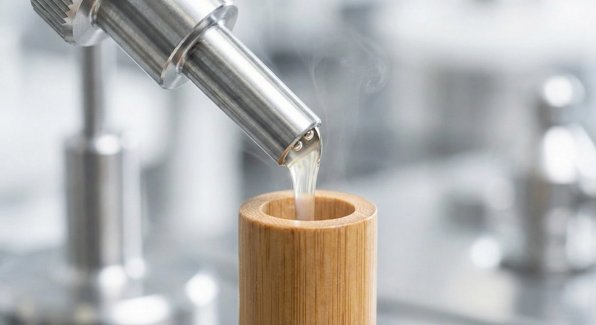 GMP standard cosmetic manufacturing line filling bamboo lip balm tubes