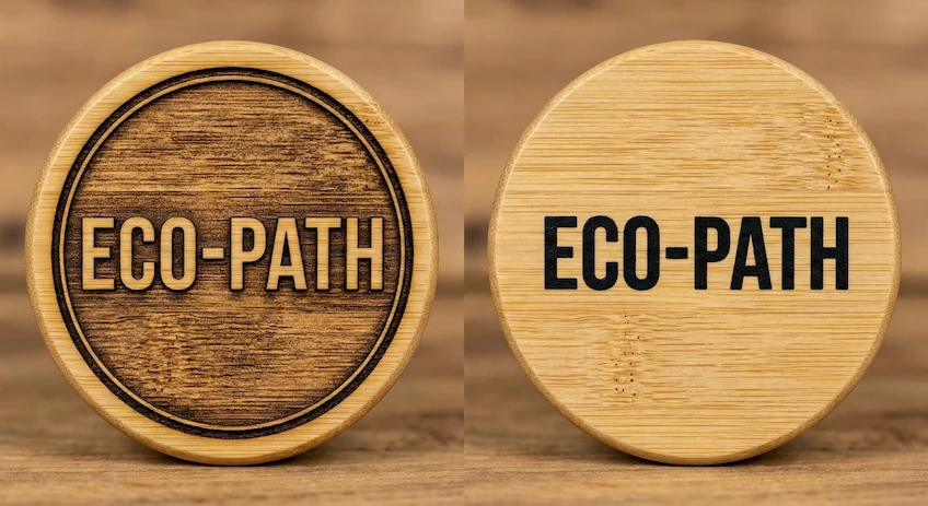 laser engraving vs screen printing on bamboo lids