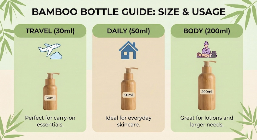 lotion bottle sizes comparison guide