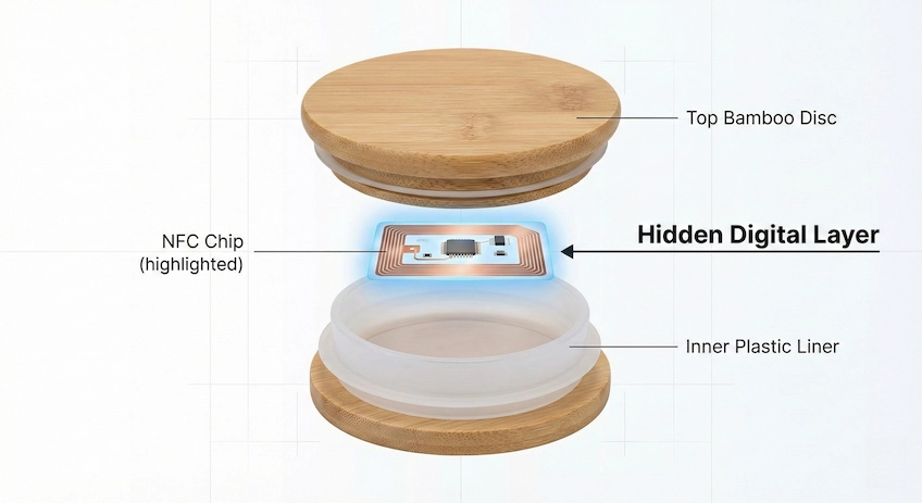 smart packaging integration bamboo jar