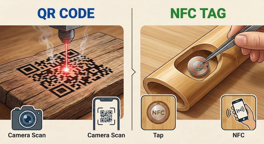 smart packaging technology comparison qr nfc