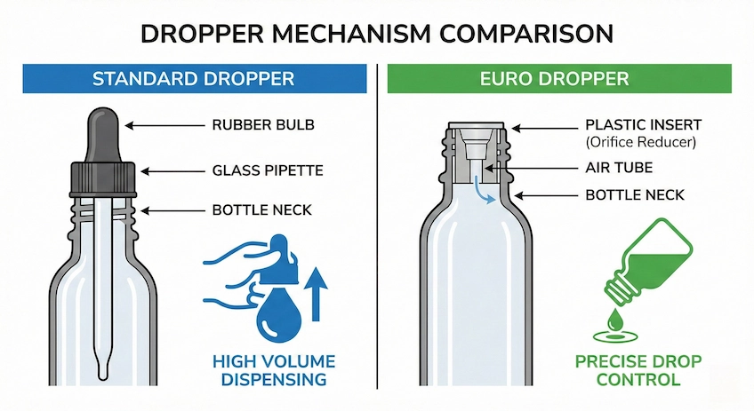 standard vs euro dropper comparison