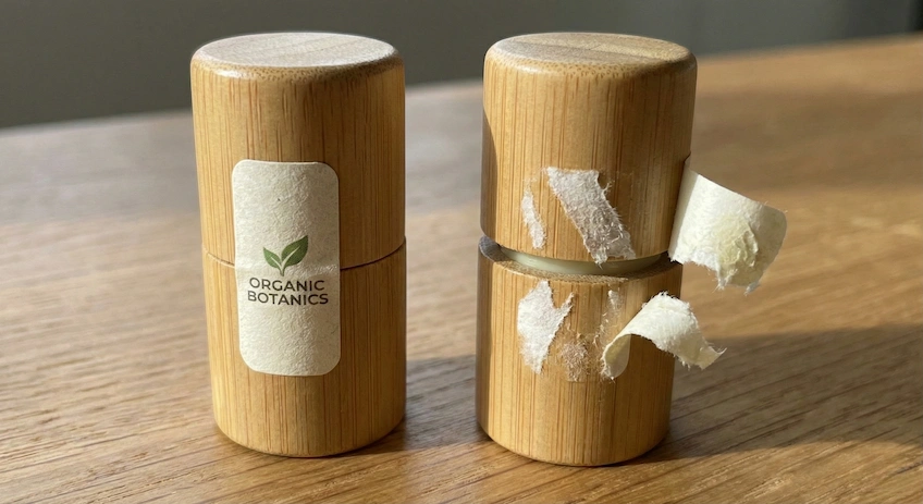 tamper evident paper seal lip balm
