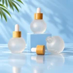 Spherical Frosted Glass Dropper Bottles – Open Neck and Components